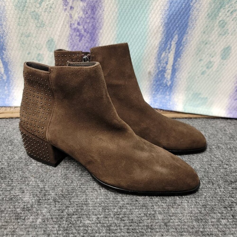 Donald Pliner Brown Studded Ankle Booties